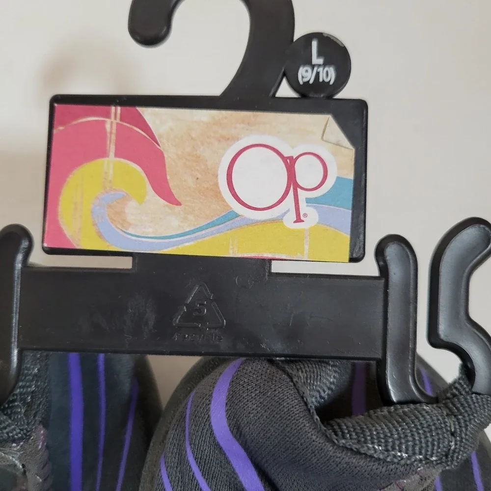Ocean Pacific Water‎ Shoe Size US 9-10 New NWT Black & Purple Slip-On Women 0888